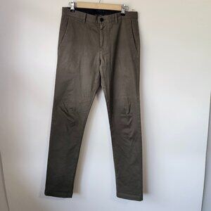 Theory Zaine Men’s Size 30 Slim Fit Pants Brown Stretch Cotton Casual Chino
